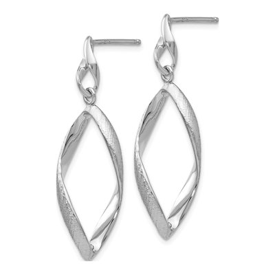 Sterling Silver Textured Dangle Earrings – view 3