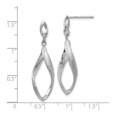 Sterling Silver Textured Dangle Earrings – view 5