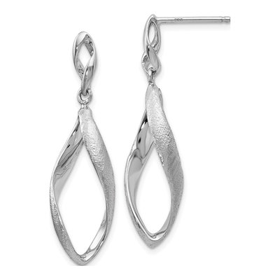 Sterling Silver Textured Dangle Earrings