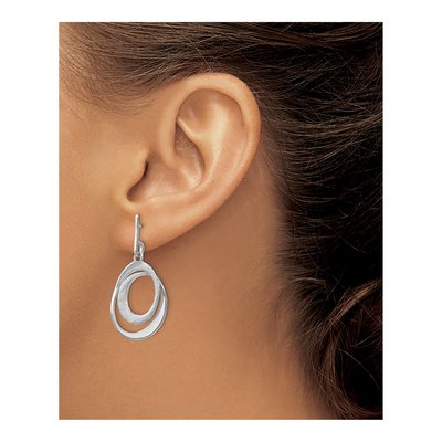 Sterling Silver Textured Dangle Earrings – view 4