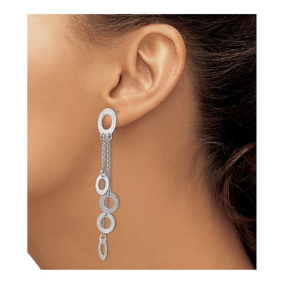 Sterling Silver Dangle Earrings – view 3