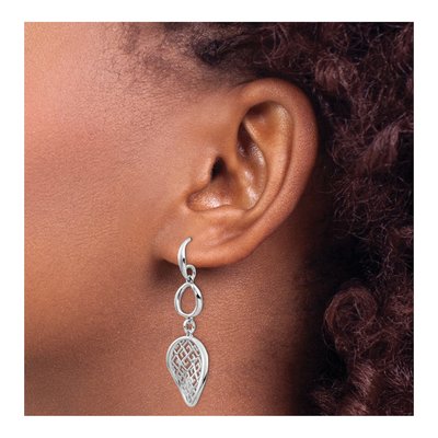 Sterling Silver Filigree Dangle Earrings – view 4