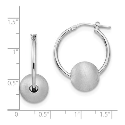 Sterling Silver 28mm Hoop Earrings – view 5