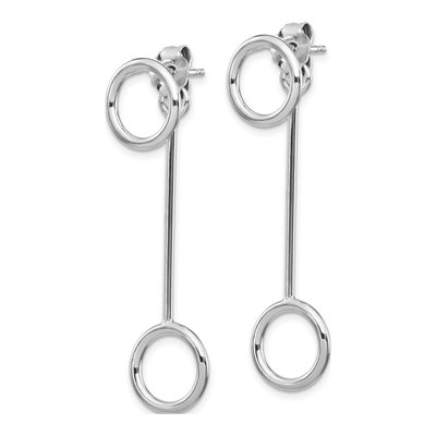 Sterling Silver Front Back Dangle Earrings – view 3