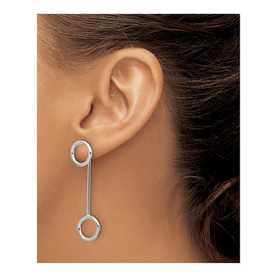 Sterling Silver Front Back Dangle Earrings – view 4