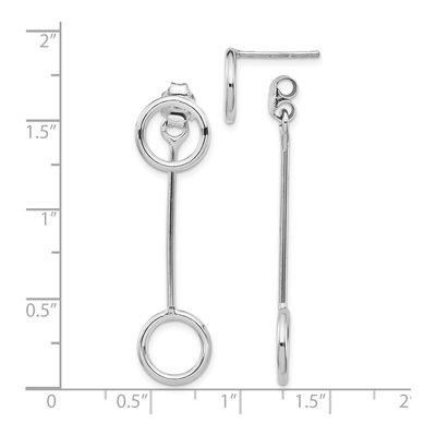 Sterling Silver Front Back Dangle Earrings – view 5