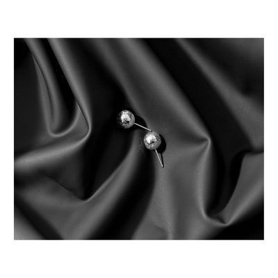 Sterling Silver Ball Stud Earrings – view 7