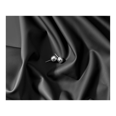 Sterling Silver Ball Stud Earrings – view 8