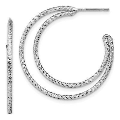 Sterling Silver 31mm Hoop Earrings