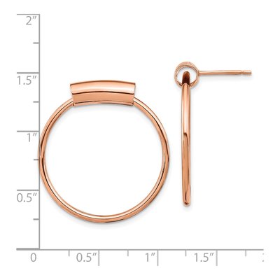 Rose Gold-Plated Sterling Silver Dangle Earrings – view 5
