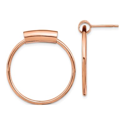 Rose Gold-Plated Sterling Silver Dangle Earrings