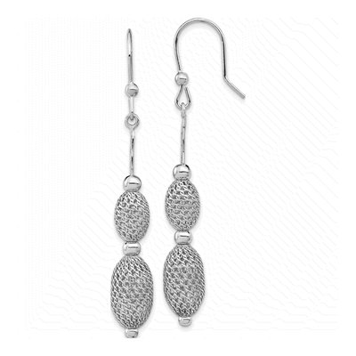 Sterling Silver Beaded Dangle Earrings