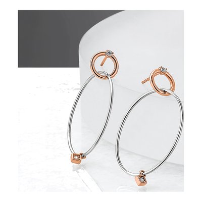 Sterling Silver CZ Dangle Earrings – view 6