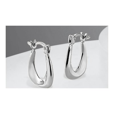 Sterling Silver Huggie Hoop Earrings – view 6