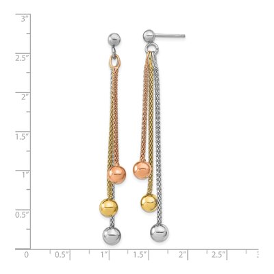 Rose Gold-Plated Sterling Silver Dangle Earrings – view 5