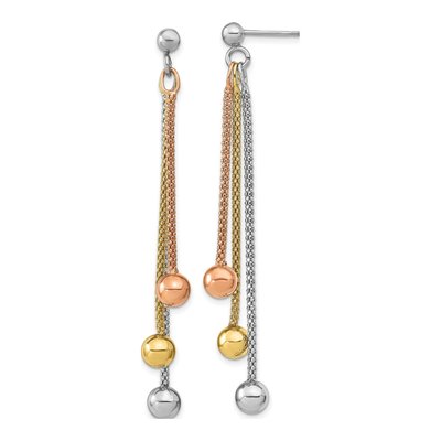 Rose Gold-Plated Sterling Silver Dangle Earrings