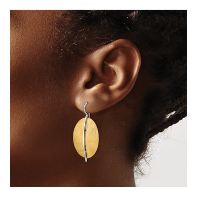 Gold-Plated Sterling Silver Dangle Earrings – view 4