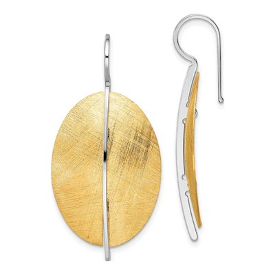 Gold-Plated Sterling Silver Dangle Earrings
