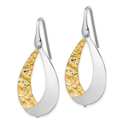 Gold-Plated Sterling Silver Dangle Earrings – view 3