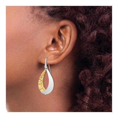 Gold-Plated Sterling Silver Dangle Earrings – view 4