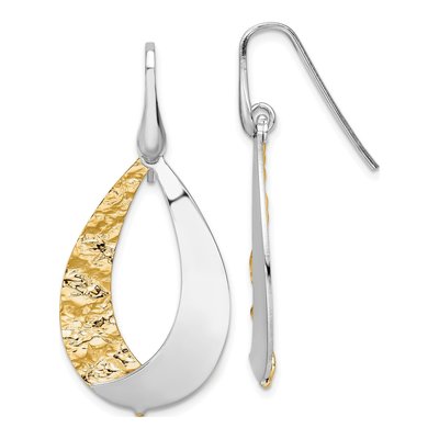 Gold-Plated Sterling Silver Dangle Earrings