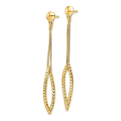 Gold-Plated Sterling Silver Dangle Earrings – view 3