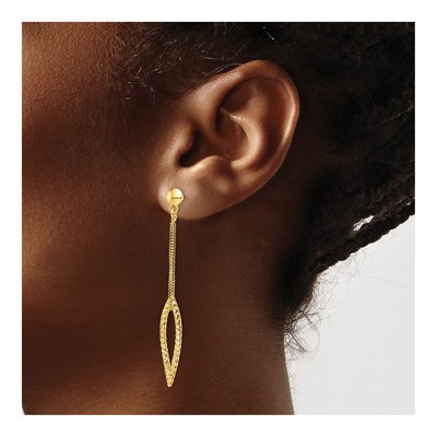 Gold-Plated Sterling Silver Dangle Earrings – view 4