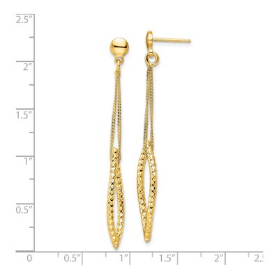 Gold-Plated Sterling Silver Dangle Earrings – view 5