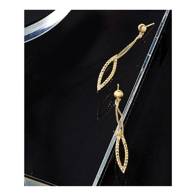 Gold-Plated Sterling Silver Dangle Earrings – view 6