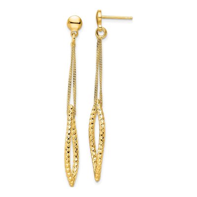 Gold-Plated Sterling Silver Dangle Earrings