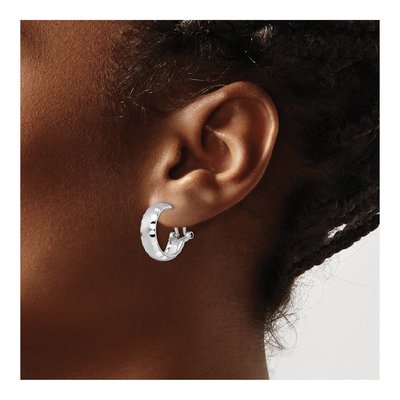 Sterling Silver 19mm Hoop Earrings – view 4