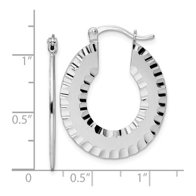 Sterling Silver 31mm Hoop Earrings – view 5