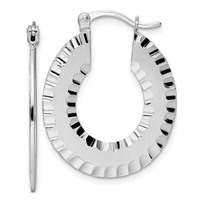 Sterling Silver 31mm Hoop Earrings