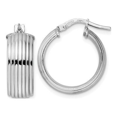 Sterling Silver 20mm Hoop Earrings