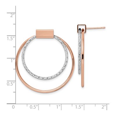 Rose Gold-Plated Sterling Silver Dangle Earrings – view 5