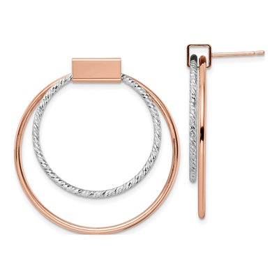 Rose Gold-Plated Sterling Silver Dangle Earrings