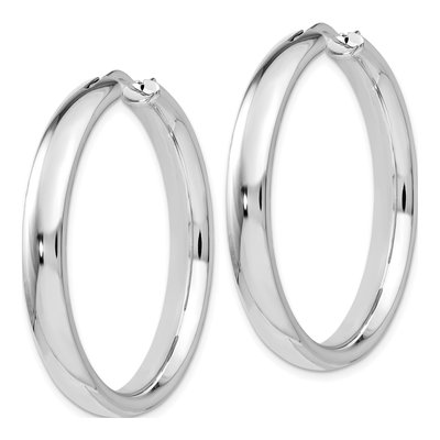 Sterling Silver 37mm Hoop Earrings – view 4