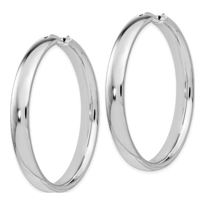 Sterling Silver 46mm Hoop Earrings – view 4