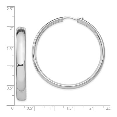 Sterling Silver 46mm Hoop Earrings – view 6