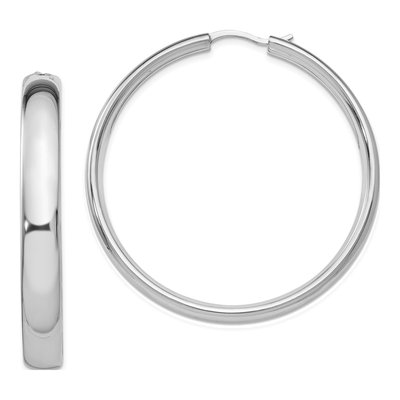 Sterling Silver 46mm Hoop Earrings