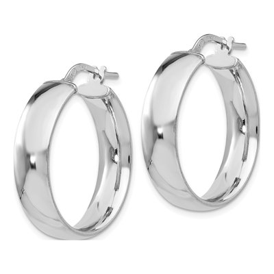 Sterling Silver Hoop Earrings – view 3