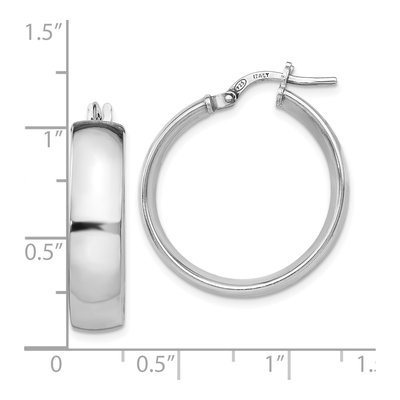 Sterling Silver Hoop Earrings – view 5