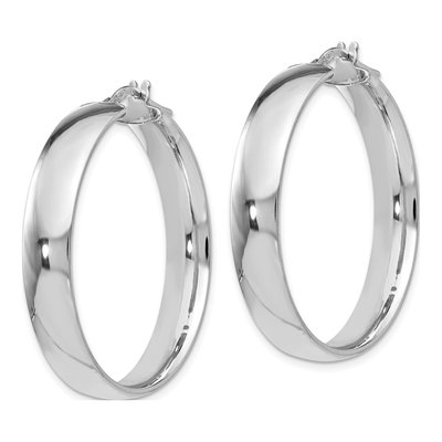 Sterling Silver Hoop Earrings – view 3