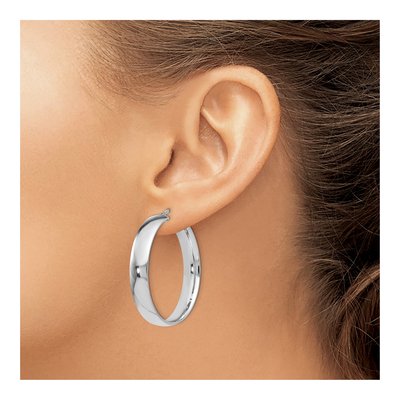 Sterling Silver Hoop Earrings – view 4