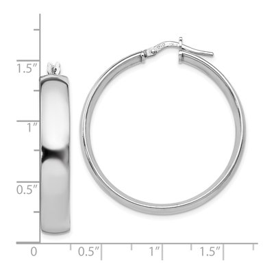 Sterling Silver Hoop Earrings – view 5