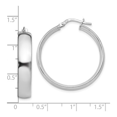 Sterling Silver Hoop Earrings – view 5