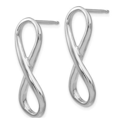 Sterling Silver Infinity Symbol Dangle Earrings – view 3
