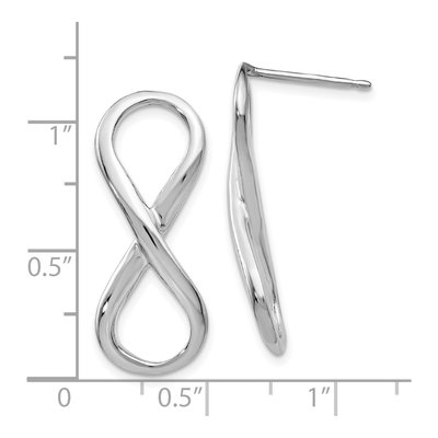 Sterling Silver Infinity Symbol Dangle Earrings – view 5
