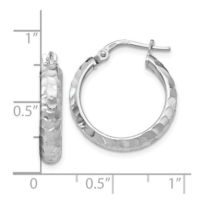 Sterling Silver 21mm Hoop Earrings – view 5