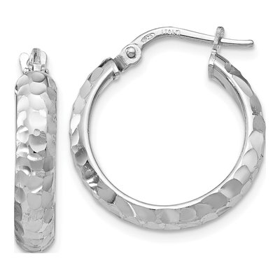 Sterling Silver 21mm Hoop Earrings
